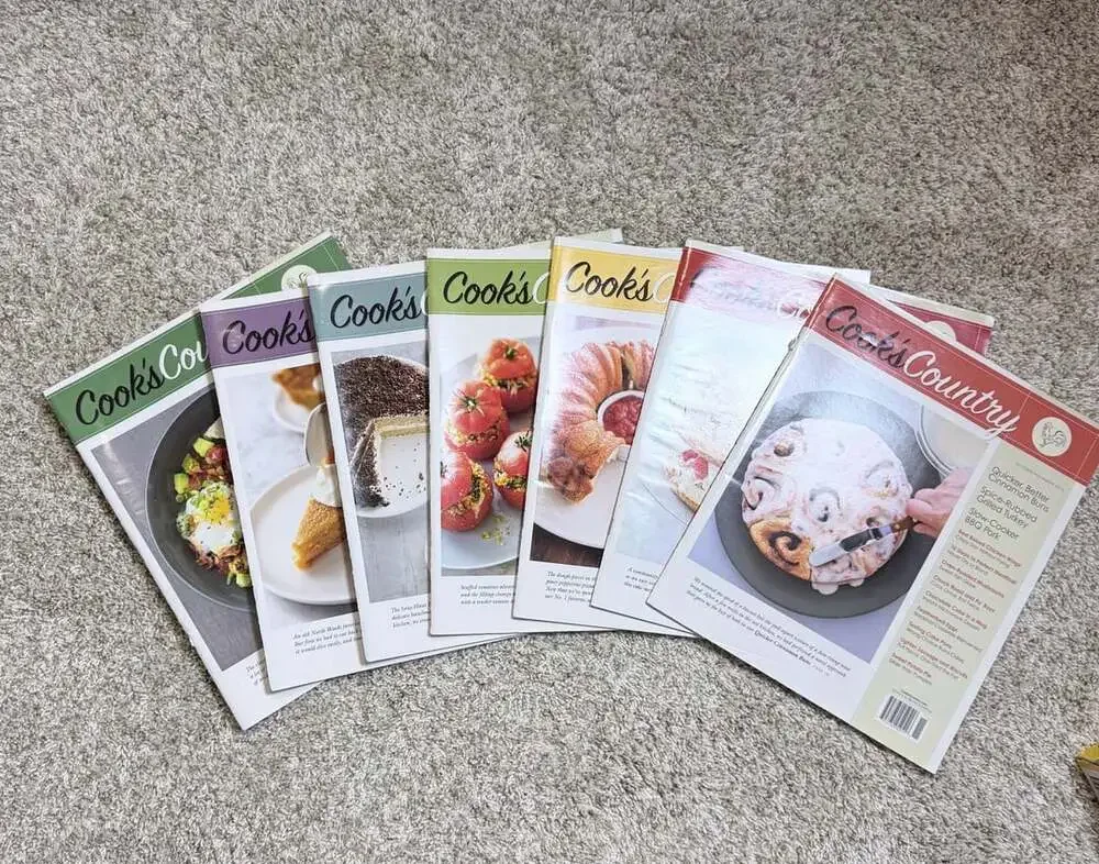 Cook's Country Vintage Magazine Assorted Issues Lot of 7